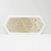 Декоративная тактильная панель - «Рельефные многоугольные формы» - fgospostavki.ru - Ейск