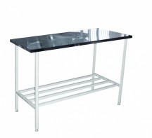 Стол на металлическом каркасе с продольными стяжками 900*900*750(900) - fgospostavki.ru - Ейск