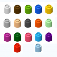  Элемент конструктора одиночный одноцветный Color Blocks 100 штук - fgospostavki.ru - Ейск