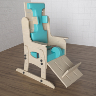 Стул для ребенка с ОВЗ с регулируемой подножкой «Адаптация» №2 - fgospostavki.ru - Ейск