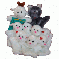 Набор перчаточных кукол "Волк и семеро козлят" - fgospostavki.ru - Ейск