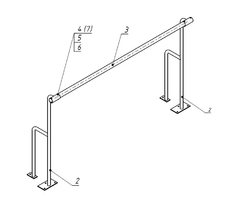 Станок хореографический напольный (1,5 метра, однорядный) - fgospostavki.ru - Ейск