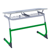 Парта SMARTY двухместная регулируемая по высоте (наклонная столешница) - fgospostavki.ru - Ейск