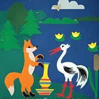 Пособие для слабовидящих детей - Театр-сказка "Лиса и журавль" - fgospostavki.ru - Ейск