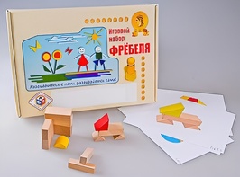 Игровой набор Фребеля "Конструктор деревянный без соединений-1" (Серия "Эксперимент") - fgospostavki.ru - Ейск