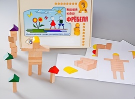 Игровой набор Фребеля "Конструктор деревянный без соединений-3" (Серия "Эксперимент") - fgospostavki.ru - Ейск
