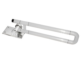 Поручень откидной с антибактериальным покрытием (белый) - fgospostavki.ru - Ейск