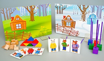 Игровой набор Фребеля "Заюшкина избушка" (серия "Сказочный мир". Выпуск 1) - fgospostavki.ru - Ейск