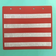 Красный лист-вкладыш в папку ПЕКС БОЛЬШАЯ  для карточек 4*4 см - fgospostavki.ru - Ейск