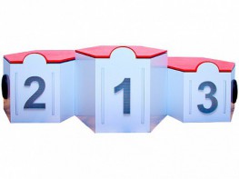 Электрифицированный интерактивный наградной пьедестал "Первый, второй, третий" - fgospostavki.ru - Ейск