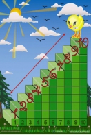 Интерактивная таблица на магнитах "Лесенка для счета" - fgospostavki.ru - Ейск