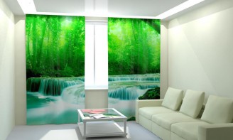 Комплект светонепроницаемых штор "Быстрая река" - fgospostavki.ru - Ейск