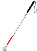 Трость телескопическая композитная с вращающимся шарообразным наконечником длинная на крючке - fgospostavki.ru - Ейск