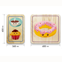 Набор стеновых панелей «Милая еда - Завтрак» - fgospostavki.ru - Ейск