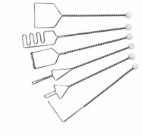 Постановочные зонды на витых ручках (с кочергой), шесть шариков. Комплект из 6 зондов - fgospostavki.ru - Ейск