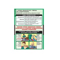 Комплект таблиц. ОБЖ. Правила оказания первой медицинской помощи - fgospostavki.ru - Ейск
