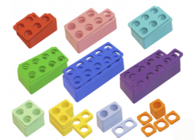 Нумирошка. Набор цветных пластиковых форм 100 шт. по методике Нумикон - fgospostavki.ru - Ейск