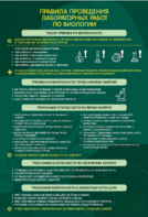 Стенд "Правила выполнения лабораторных работ по биологии" Вариант 1 - fgospostavki.ru - Ейск