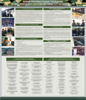 Стенд "Военные образовательные учреждения Российской Федерации" - fgospostavki.ru - Ейск