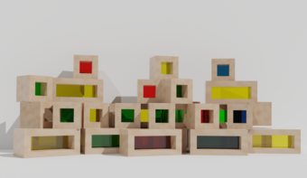 Детский развивающий набор из разноцветных элементов - fgospostavki.ru - Ейск