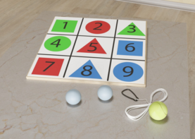 Мишень напольная цветная с цифрами - fgospostavki.ru - Ейск