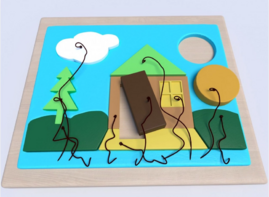 Настенная панель «Домик» - fgospostavki.ru - Ейск