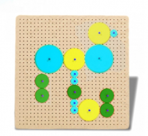 Тактильно-развивающая панель с разноцветными шестеренками - fgospostavki.ru - Ейск