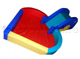 Сухой бассейн "Сердечко" с горкой 160х80х90 сантиметров - fgospostavki.ru - Ейск