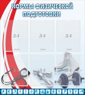 Стенд "Нормы физической подготовки" Вариант 2 - fgospostavki.ru - Ейск