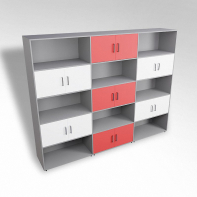 Шкаф встраиваемый закрытый с открытой полкой многосекционный ТР9 ЛДСП  - fgospostavki.ru - Ейск