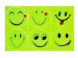 Комплект световозвращающих наклеек "Смайлики" - fgospostavki.ru - Ейск