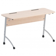 Стол двухместный ученический регулируемый на плоскоовальной трубе - fgospostavki.ru - Ейск