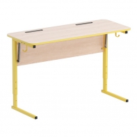 Стол ученический двухместный с наклоном столешницы (0-24°) на прямоугольной трубе - fgospostavki.ru - Ейск