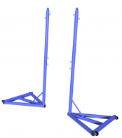 Стойка для бадминтона передвижная без противовеса (без сетки, 2 штуки) - fgospostavki.ru - Ейск