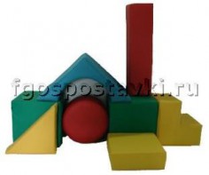 Мягкий модуль-конструктор "Стройка" (8 элементов) - fgospostavki.ru - Ейск