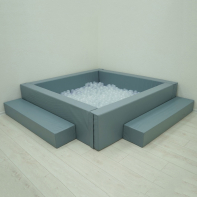 Сухой бассейн с шариками и RGB-подсветкой 190х190 см - fgospostavki.ru - Ейск