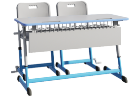 Парта NOMAD V двухместная регулируемая по высоте с антивандальной кромкой - fgospostavki.ru - Ейск