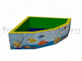 Сухой бассейн угловой с шелкографией - fgospostavki.ru - Ейск