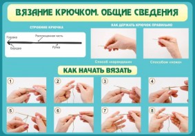 Стенд "Вязание крючком № 2" - fgospostavki.ru - Ейск