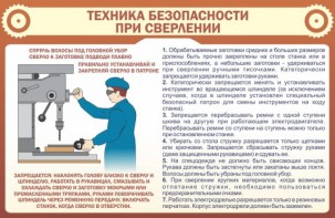 Стенд "Техника безопасности при сверлении" - fgospostavki.ru - Ейск