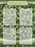 Стенд "Основы безопасности жизнедеятельности" Вариант 1 - fgospostavki.ru - Ейск