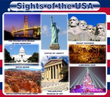 Стенд "Достопримечательности США" Вариант 1 - fgospostavki.ru - Ейск
