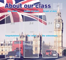 Стенд "About our class" - fgospostavki.ru - Ейск