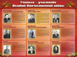 Стенд "Учителя-участники Великой Отечественной войны" - fgospostavki.ru - Ейск