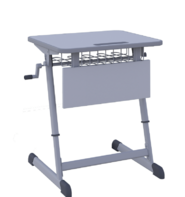 Парта NOMAD V одноместная регулируемая по высоте с антивандальной кромкой - fgospostavki.ru - Ейск