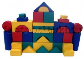 Мягкий модуль-конструктор "Замок" (33 элемента) - fgospostavki.ru - Ейск