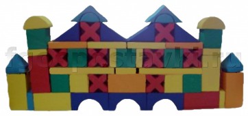 Мягкий модуль-конструктор "Замок" (52 элемента) - fgospostavki.ru - Ейск